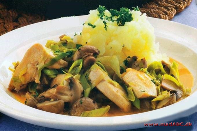 Kylling a la stroganoff